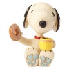 Enesco Peanuts by Jim Shore Snoopy Donuts and Coffee Miniature