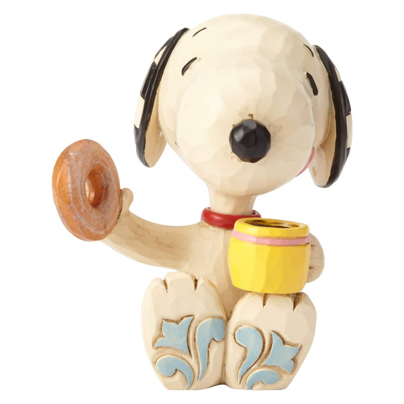 Enesco Peanuts by Jim Shore Snoopy Donuts and Coffee Miniature