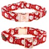 Elegant little tail Dog Collar, Christmas Dog Collar Santa Claus