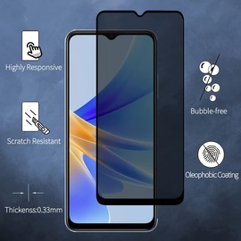 [Pack of 2] Privacy Screen for Blackview A55 / A55 Pro, Anti-Spy Privacy Film, 9H Hardness, Anti-Spy Privacy Screen Film, Tempered Glass Film, Privacy Screen with Anti Spy