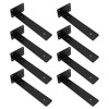 UOIENRT 8 Pcs L Bracket Wall Shelf Support 6 Inch,