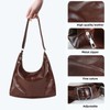 MultiValue Tote Bag, Leather Large Capacity Handbag Tote with Zipper