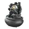 WeiLaiKeQi Indoor Waterfall Fountain Tabletop Fountain with Scene Light Water