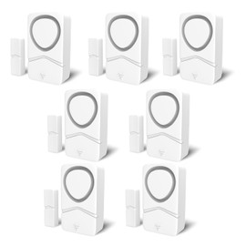 GREENCYCLE Window Sensors for Security, Door Alarms When Opened, Window and Door Alarms for Home, Easy Installation, Ideal for Home, Garage, Apartment, Dorm Rooms, Office and More, 7Pcs