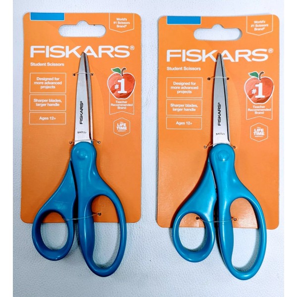 Fiskars 2 - Fiskars 7" Scissors - School Scrapbook Craft