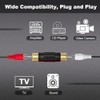 EZYUMM 3-Pack Gold Plated RCA Female to Female Coupler, Audio