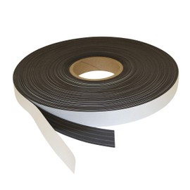 FindTape Magnetband für den Innenbereich [mit selbstklebender Rückseite] (MGSPI): 1 in. x 120 in. x 0.06 in. dicke (Schwarz)
