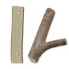 ZCLGOOD 4Pcs Real Wood Tree Branch Wall Hook, Rustic Decorative