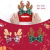 YanJie Christmas Scrunchies Reindeer Headband Bows Velvet Hair Band Cute
