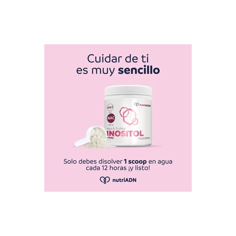 Suplemento Alimenticio NutriADN Inositol Myo & D-Chiro Nac 300g Sin