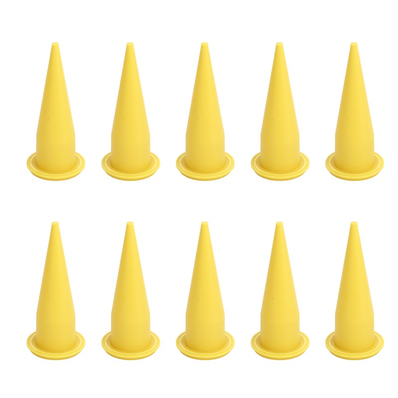 50Pcs Caulk Cone Nozzle PE Plastic Fine Tip Reusable Caulking