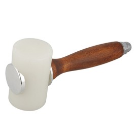 Leather Nylon Mallet, T Shape Wood Leather Carving Mallet Hammer with Wooden Handle, Leather Carving Mallet Craft Tool Nylon Hammer for Nylon Mallet Leatherwork