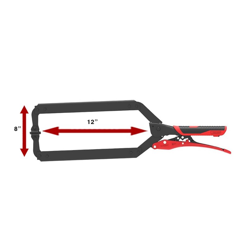 ARMOR TOOL 19" Auto-Adjust Locking C-Clamp With Swivel Pad -