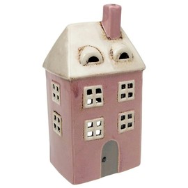 Village Pottery Pink Tall Tea Light Holder