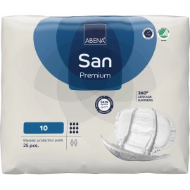 Abena San Size 10 Incontinence Pads Ultra Premium Protection 95 oz Absorbency