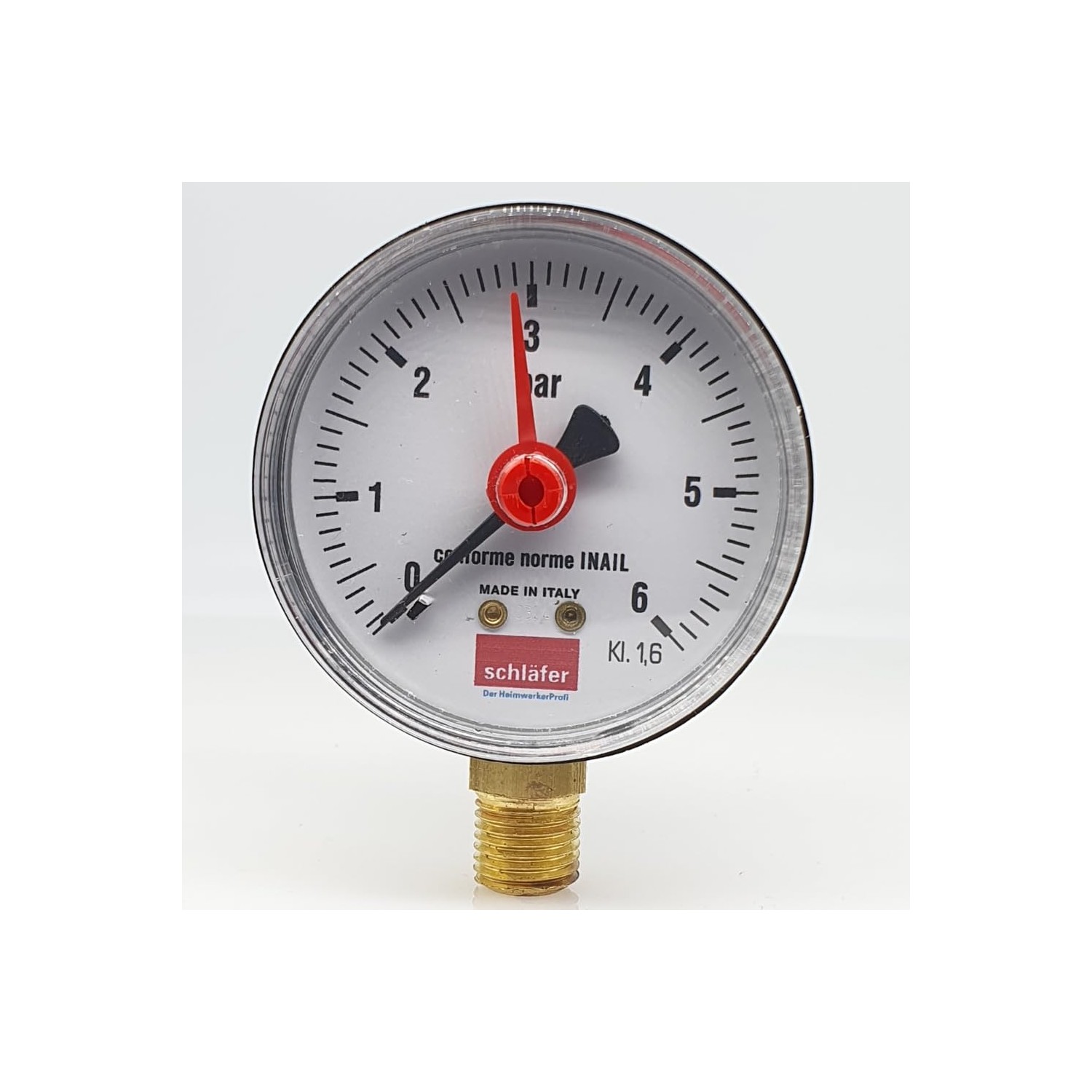 Schläfer 0930160 | Manomètre hydraulique arrière 1/4 Raccord axial 0