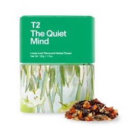 T2 The Quiet Mind Herbal Tea, Loose Leaf Herbal Tisane in T2 Icon Tin, 50 g