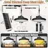 Grinsvalley 2 in 1 Solar Chicken Coop Light with Timer