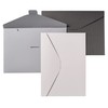 VELOFLEX Grey Elegance 4530781 Document Wallets Set of 3 DIN