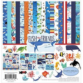 Carta Bella FRNDS COLL 12X12 KIT, Paper, Fish are Friends, One Size