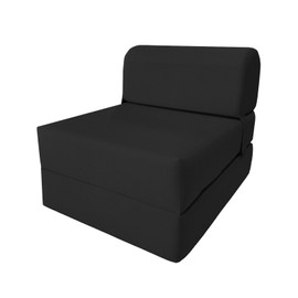 Danfuton Sleeper Chair Folding Foam Beds, Convertible Sofa Mattress 6x24x70 Black