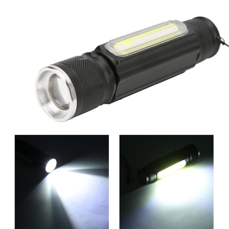 Flashlight Rechargeable Portable Aluminium Waterproof Nonslip Wearproof Pocket Flashlight