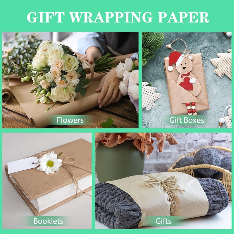 15”x 20”Kraft Paper Sheets Bulk Brown Paper Large Craft Paper