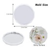XIMUHO Resin Coaster Molds, 4 Pcs Silicone Agate Coaster Molds