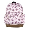 Pretty Pink Bows Coquette Ribbon Backpack Faux Leather Bottom Laptop