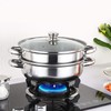 Steamer Pot Stainless Steel 2 Tier - 28cm Steamer Pot