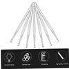 ORFOFE 12pcs Stainless Steel Ear Wax Remover Tool Easy to