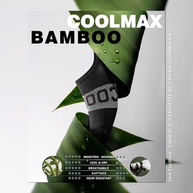 BRISIRA Bamboo Viscose Compression No Show Socks Womens Non Slip Running Athletic Cushion Moisture Wicking Low Cut