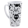 CafePress Cat Faces 17 oz Latte Mug