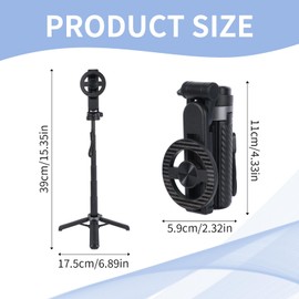 Magnetic Mini Phone Selfie Stick, 360° Rotation Pocket Tripod Extendable Cell Phone Travel Tripod Multifunctional Selfie Stick for Travel Vlogging Photos Video Recording