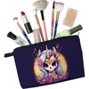 Livel lhood Skull Unicorn Makeup Bag Cute Small Organizer Zipper