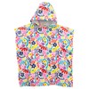 Harry Bear Girls Towel Poncho Floral Multicolour One Size