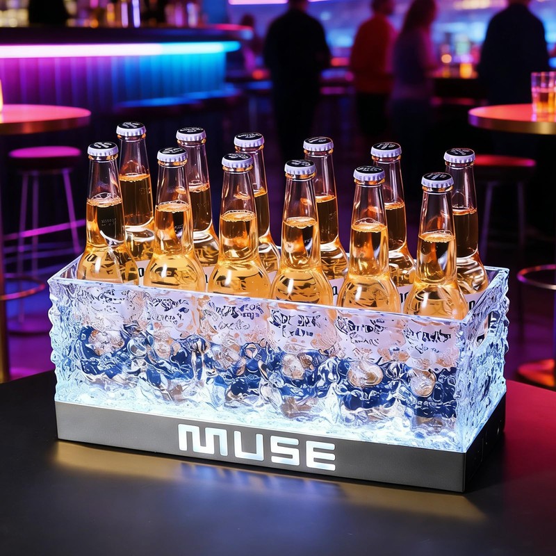 WILON LED Ice Bucket for Parties Large Capacity