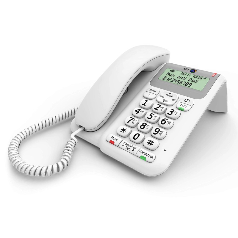 BT BT Décor 2200 Corded Landline House Phone, Phonebook, Handsfree,