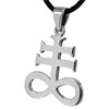 Kiss of Leather Leviathan Cross Pendant 925 Sterling Silver No.