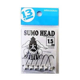 ブリーデン(BREADEN) ジグヘッド スモウヘッド太0.8mmフック(6本入)1.5g.