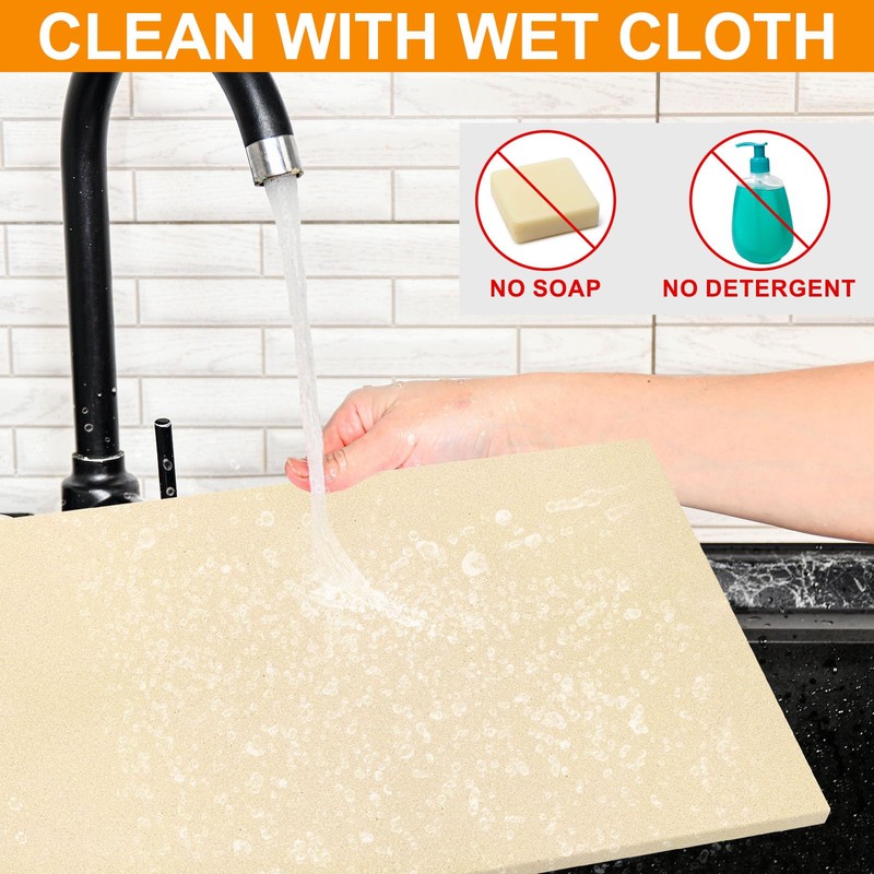 Extra Large Pizza Stone 20" x 13.5" Cordierite Rectangular Pizza
