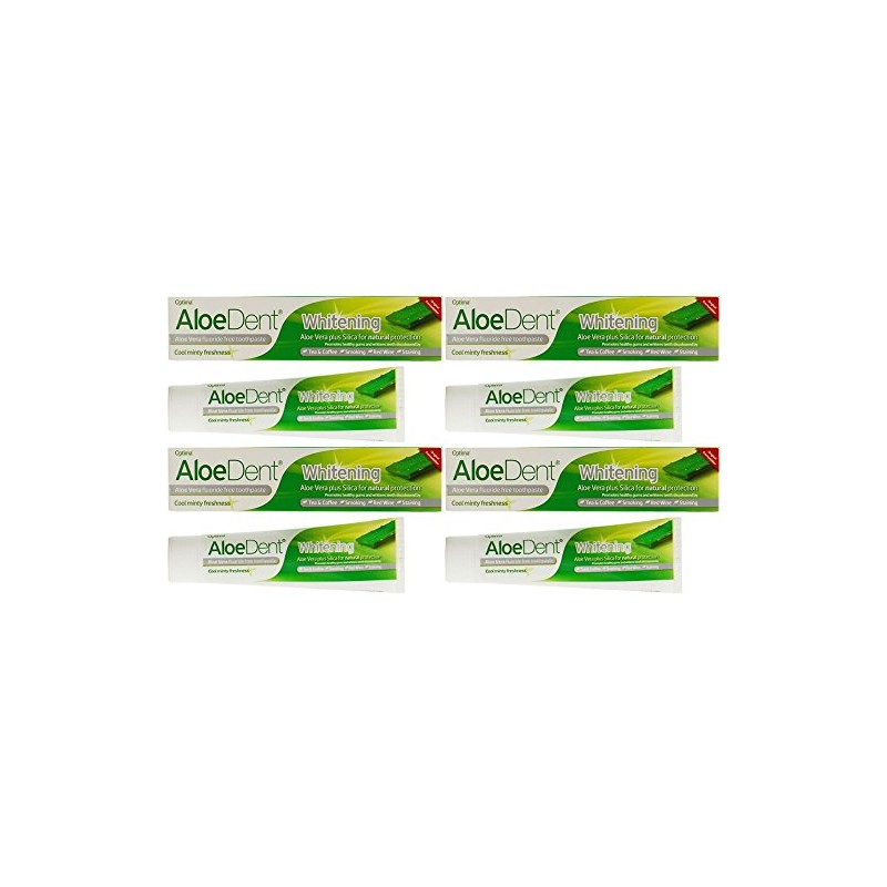 (4 PACK) - Aloe Dent - Whitening Aloe Vera Toothpaste