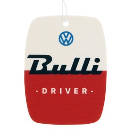 BRISA VW Collection - Volkswagen Luft-Erfrischer-Duft-Spender fürs Auto im T1 Bulli Bus Motiv 2er-Set (Bulli Driver/Vanille/Rot)