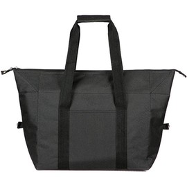 FUPUTWO Cooler Bag, Cold Retention Tote Bag, Large Capacity, Waterproof, Soft Cooler, Eco Bag (Large, Black)