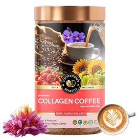 COFFEECURRY Collagen Coffee (65 Grams, 1 Month Pack) - Helps with Skin, Hair, Nails Care | Premium Arabica Collagen Instant Coffee