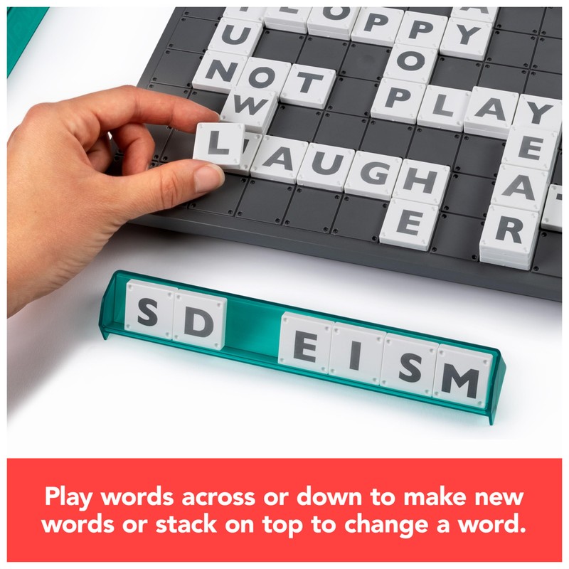 Spin Master Games, Upwords, The Stackable Word Game: 2023 Edition,