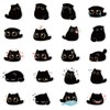 80 Cute Black Cat Meme Stickers for Phone, Computer, Laptop,