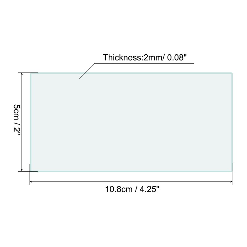 PATIKIL Welding Len 4.25"x 2", 5 Pack Hardened Glass Filter