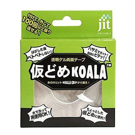JIT JK-01 Transparent Gel Double-Sided Tape, Temporary Koala, 0.08 inch (2 mm), Thickness 0.8 inch (2 mm), Length 6.6 ft (2 m), Width 0.8 inch