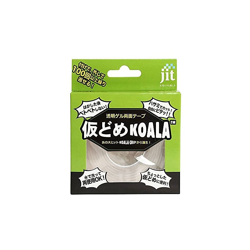 JIT JK-01 Transparent Gel Double-Sided Tape, Temporary Koala, 0.08 inch